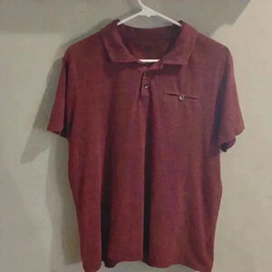 Rock &‎ Republic The Iconic Polo maroon short sleeve Polo mens large